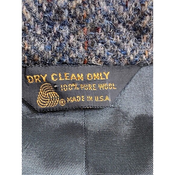 HARRIS TWEED x KUPPENHEIMER Size 43L Mens Jacket Wool Herringbone Rainbow Yarns - Picture 5 of 10